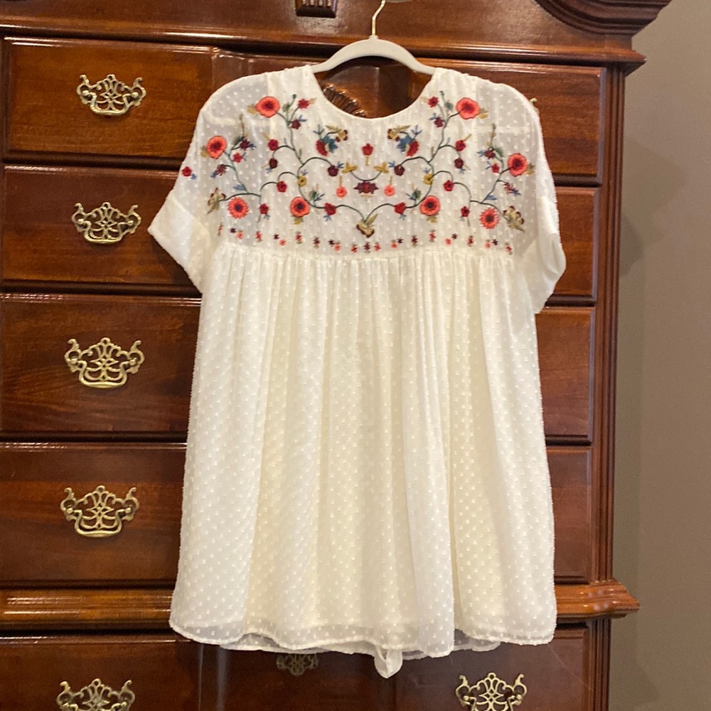 White Zara dress size small